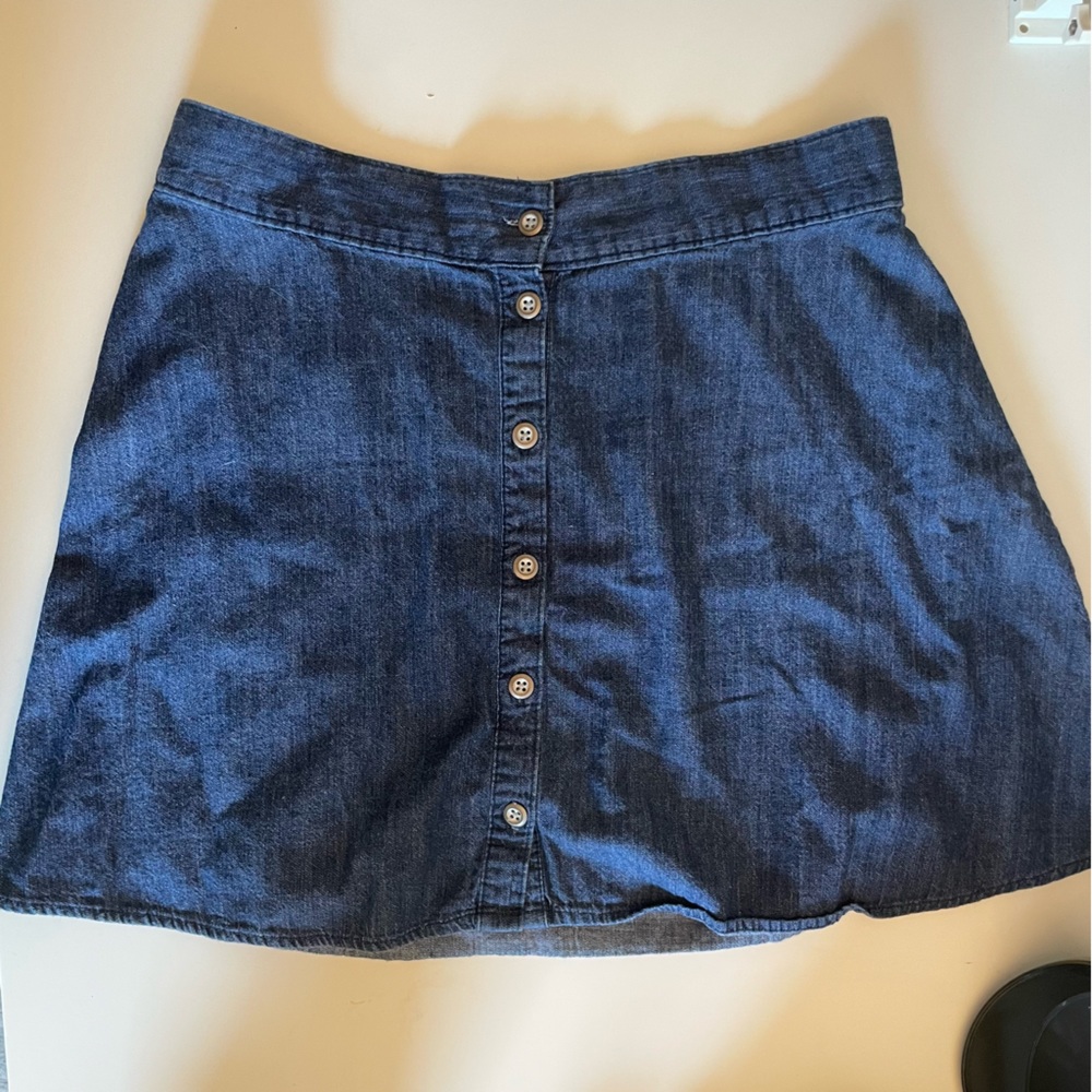 Merona Denim Skirt with Buttons